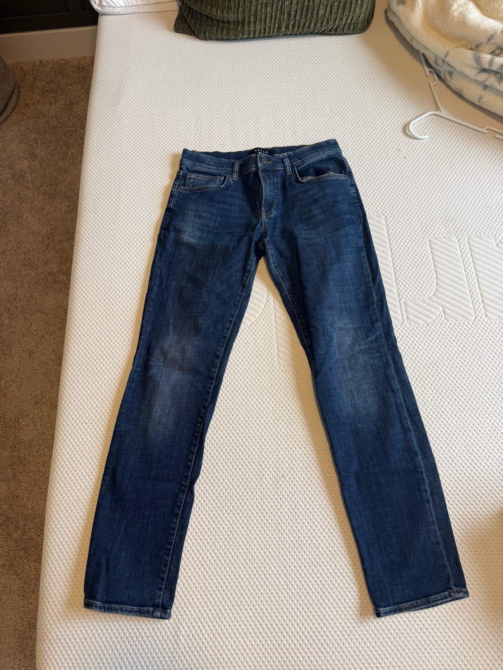 DSTLD Men's Deep Indigo Slim Jeans